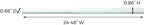 ClosetMaid 2050 Super Slide Adjustable Hanging Closet Rod, 2' x 4', White