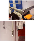Adjustable Pull Down Clothes Rail - Extendable Pull Out Closet Rod, Stainless Steel Removable Hanger, Soft Return Design, Spa