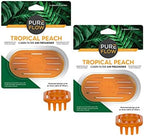 Pureflow Cabin Filter Air Freshener with Odor Eliminator – Fits on Most Car, Truck, and SUV Cabin Air Filters - Tropical Peac