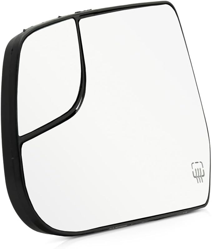 For Chevy Equinox 2010 11 12 13 14 15 16 2017 Mirror Glass Driver Side | Heated | w/Backing Plate and Blind Spot Glass | Flat Glass Type | Replacement For 20873491