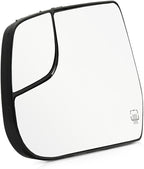 For Chevy Equinox 2010 11 12 13 14 15 16 2017 Mirror Glass Driver Side | Heated | w/Backing Plate and Blind Spot Glass | Flat Glass Type | Replacement For 20873491