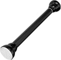 Adjustable Stainless Steel Curtain Rod No Drilling Retractable Clothes Pole for Indoor Use Rubber Ends for Smooth Surfaces Ba