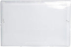 JAM PAPER Accordion Folders - 13 Pocket Plastic Expanding File - Legal Size - 10 x 15 - Clear - Sold Individually