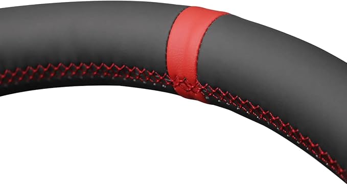 MEWANT Steering Wheel Covers for Ford F-150 2021-2023 / F-150 Lightning 2022-2023 Hand-Stitched F150 Steering Wheel Wrap