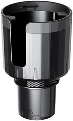 Universal Cup Holder Expander | 65-108mm Adjustable Car Adapter | Non-Slip Base for Bottles, Mugs & Handled Cups | Fit for Truck, RV, SUV, Car, Boat