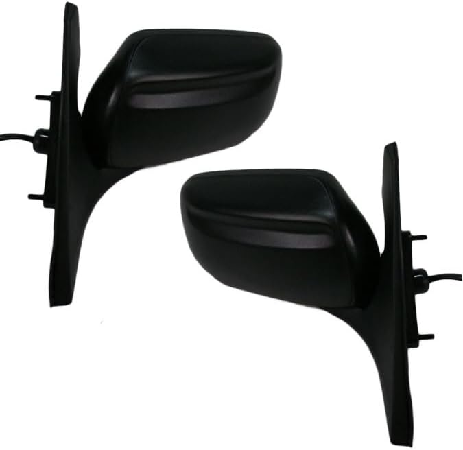 TRQ Driver & Passenger Side Mirror Set Compatible with 1999-2003 Mazda Protege 2003 Protege5 MA1320130 MA1321130