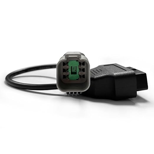 OBD2 Adapter Cable for Yanmar Diesel Vehicles 6 Pin OBD2 16Pin OBDII Car Diagnostic Connector Compatible with OBD II