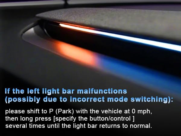 Tesla Smart Blind Spot Detection Ambient Lighting for Tesla Model 3 Y Highland Juniper, Plug-and-Play, Custom Color Modes Dyn