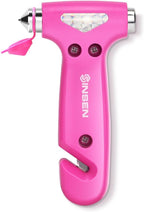 SINSEN Car Safety Hammer, Automotive Window Breaker and Seatbelt Cutter for Women, Roadside Emergency Kit, 3 in 1 Escape Tool