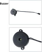 Riloer Blind Spot Car Mirror Sensor System Car Blind Area Detection System Lane Change Reminding for Safe Driving w/ 4 Sensor