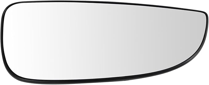 TRQ Passenger Side Lower Mirror Glass Heated Clear Compatible with 2014-2023 Ram ProMaster 1500 2500 3500 CH1325194