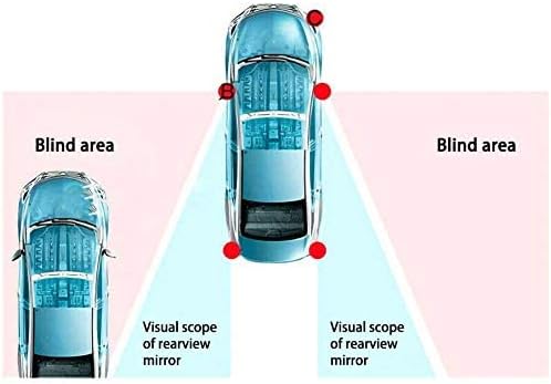Car Blind Spot Monitoring System, 12V Car Blindspot Sensors Lane Change Reminding Driving Assistance Sensor Monitoring
