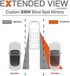 Blind Spot Mirror - Extended View, Premium Real Glass, Custom Fit - Compatible with BMW X2 F39 - Set of 2 (Left & Right)