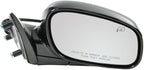 TRQ Driver and Passenger Side Mirror Assembly Set Power Heated Puddle Light Paint to Match Foldaway Smooth Compatible with 20