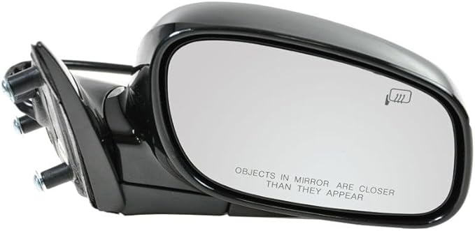 TRQ Driver and Passenger Side Mirror Assembly Set Power Heated Puddle Light Paint to Match Foldaway Smooth Compatible with 20