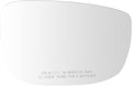 TRQ Passenger Side Heated Mirror Glass Convex Snap On Compatible with 2017-2020 Mazda CX-5 2016-2020 Mazda CX-9 MA1325106