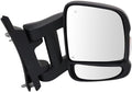 CarLights360 For Ram ProMaster 1500 2021 2022 2023 Door Mirror Passenger Side | Textured | Power | Heated | With Signal/Blind Spot Detection | Manual Fold | Replacement For CH1321548 | 7JR84JXWAA