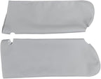 Sun Visor Replacement Cover Skin, Pair Gray Leather Sun Visor Covers Compatible with Chevy Tahoe Suburban/with GMC Yukon 1995-1999