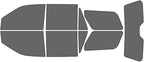 Rvinyl Window Tint Kit Compatible with Ford Expedition 2018-2024 - Complete Precut Kit - 35%