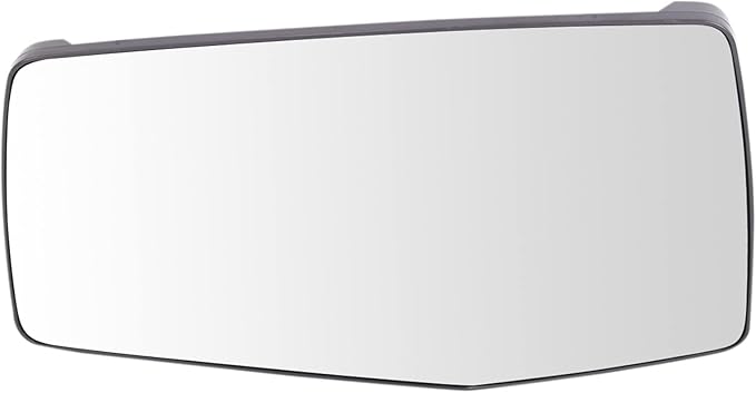 TRQ Left Mirror Glass Snap On without Spotter Glass Compatible with 2019-2023 Chevrolet Silverado 1500 2022 Silverado 1500 LT