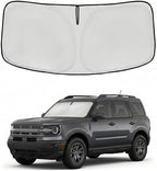 for Ford Bronco Sport 2021-2024 2025 2026 Windshield Sun Shade Front Window Shade Custom Fit Bronco Sport Accessories Sun Visor Foldable Shade Blocks UV Rays Summer Must Have Car Accessories