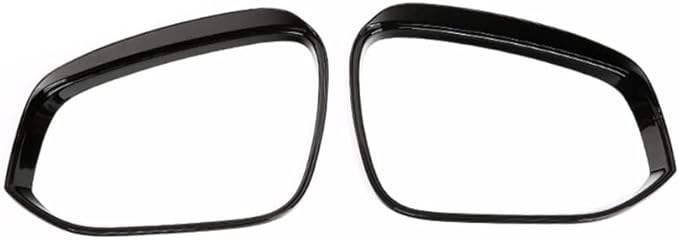 ERIDANUS Auto Accessories Fit for RAV4 2024 2023 2022 2021 2020 2019 Side Rearview Mirror Rain Eyebrow Cover Trim (Glossy Black) ABS 2 PCS
