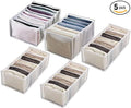 5PCS Wardrobe Clothes Organizer - Foldable Closet Drawer Organizer for Clothes, Portable Closet Organizers and Storage Bins, 