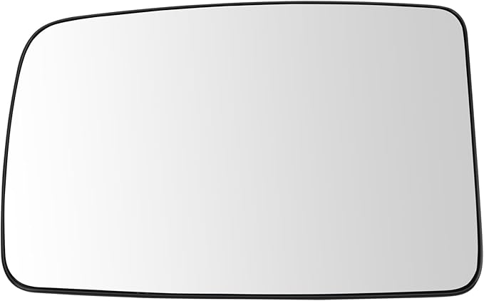 TRQ Driver Side Mirror Glass Clear Snap On Compatible with 2003-2006 Ford Expedition FO1324146