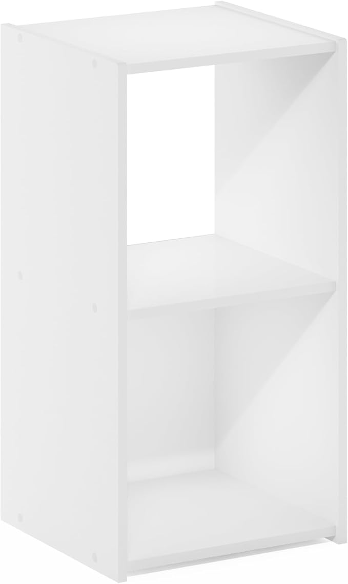 Furinno Pelli Cubic Storage Cabinet, 2x1, White