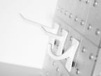 PegPro® J, 1", 2" Hooks Kit for Modern Plastic or Metal Pegboard – Durable Plastic Pegboard Hooks - for Garage, Kitchen, Craf