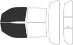 Rvinyl Window Tint Kit Compatible with Nissan Frontier 2022-2024 4 Door - Black 20% - Single Ply No Bubble Film - Do it Yourself Vehicle Front Precut Kit