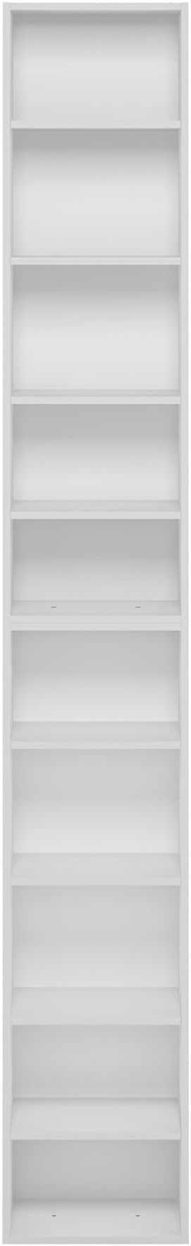 Furinno PASIR Book Shelf, 10-Tier Bookshelf, Bookcase with Open Shelf, 9.2 x 11.8 x 78.7, for Living Room, Bedroom, Home Offi