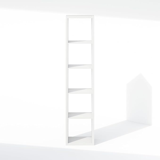 Furinno Cubic Closet Organizers and Storage, 5-Cube Closet Organizer, Open Shelf Closet Storage, Extra Thick Frame for Wardro