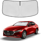 Windshield Sun Shade for Mazda CX5 CX-5 2017-2024 2025 2026 Front Window Shade Custom Fit CX5 Accessories Sport, Touring, Grand Touring,Crossover Sun Visor Foldable Shade Blocks UV Rays Accessories