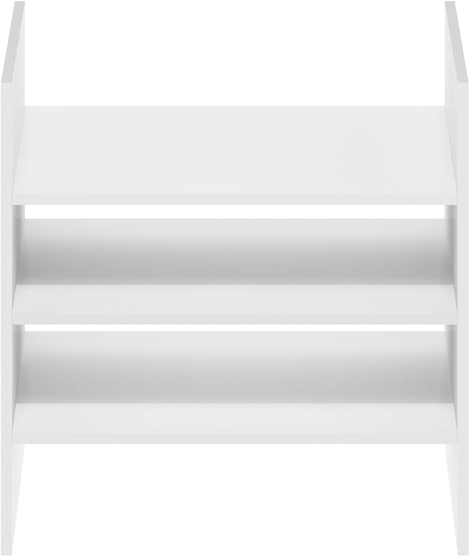 Furinno Cubicle Cube Insert, 3-Shelf Cube Organizer, Fits into Furinno Extra Thick Cubes, for Organizers and Storage, White (