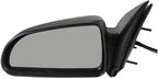 TRQ 2 Piece Driver and Passenger Side Mirror Assembly Set Electric Adjustment Non-Heated No Memory Black Compatible with 2005