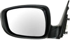 TRQ 2 Piece Driver and Passenger Side Mirror Assembly Set Electric Adjustment Heated No Memory Black Compatible with 2011-201