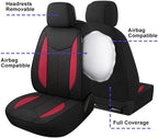 CAROMOP Neoprene Car Seat Cover 2 Front Seats, Waterproof Seat Covers for Cars, Universal Fit for Most Car Interior Covers-Se