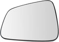 TRQ Driver Side Mirror Glass Heated with Backing Plate For Factory Equipped & Aftermarket Mirrors Compatible with 2017-21 Bui