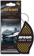 AREON SL-Gold-12 Sport LUX Cardboard Air Freshener, Gold, 12 Pack