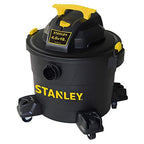 STANLEY Wet/Dry Vacuum SL18191P, 10 Gallon 4 Horsepower 16 FT Clean Range Shop, Ideal for Home/Garage/Laundry Rooms with Atta