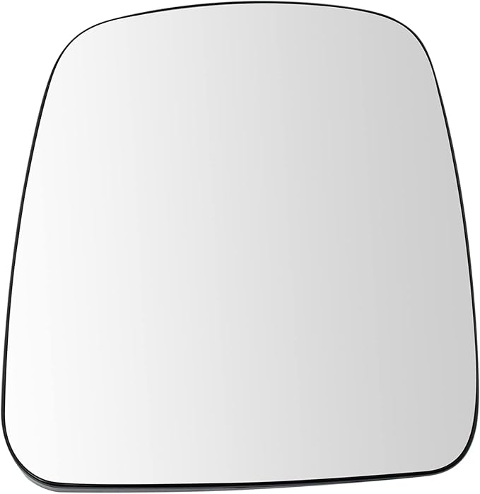 TRQ Driver Side Manual Mirror Glass Compatible with 2003-2007 Chevrolet Express 1500 2500 3500 GMC Savana 1500 2500 3500