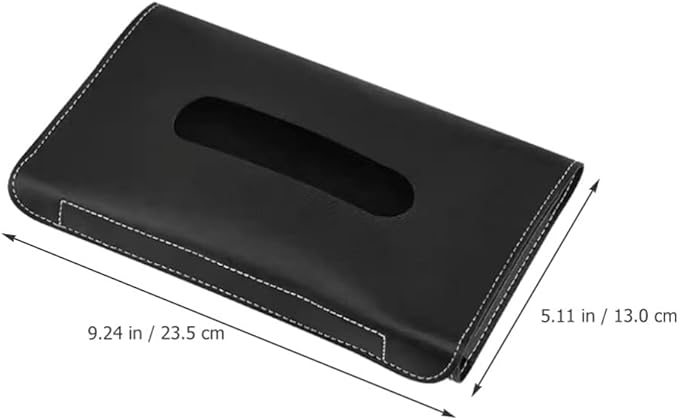 Cabilock Car Visor Tissue Holder Pu Napkin Case for Easy Access Stylish Sun Visor Organizer Quick Installation and Dirt-Resistant Design for Vehicle Accessories