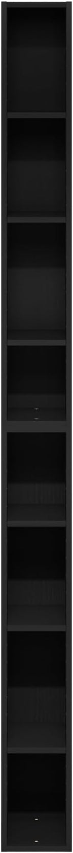 Furinno Fulda Book Shelf, 8-Tier Bookshelf, Bookcase with Space Saving Storage Shelf, 9.2 x 5.9 x 70.9, for Living Room, Bedr