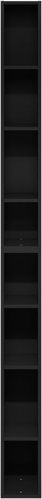 Furinno Fulda Book Shelf, 8-Tier Bookshelf, Bookcase with Space Saving Storage Shelf, 9.2 x 5.9 x 70.9, for Living Room, Bedr
