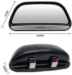 2Pcs Car Van Rectangular Blind Spot Mirror Towing Reversing Driving Stick On Adjustable Wide Angle Blind Spot Mirror for Car Van Towing Caravan
