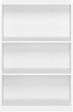 Furinno Jaya Book Shelf, 3-Tier Bookshelf, Bookcase with Adjustable Shelves, 9.5 x 24.5 x 40.3, for Organization and Storage,