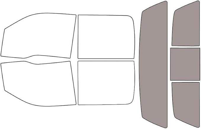 Rvinyl Window Tint Kit Compatible with Ford F-150 2009-2014 (4 Door) - Rear Windshield Precut Kit - 50%