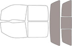 Rvinyl Window Tint Kit Compatible with Ford F-150 2009-2014 (4 Door) - Rear Windshield Precut Kit - 50%