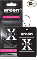 AREON X AXV03 Hanging Best Car Air Freshener Bubble Gum Scent, Paper Hanging Ornaments, Long Lasting Scent for Car or Home 12
